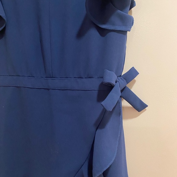 Habitual Navy Ruffle Mini Dress - Picture 2 of 7